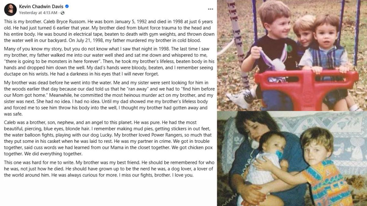 Tragic Childhood Lost: The Harrowing Story of Caleb Russom