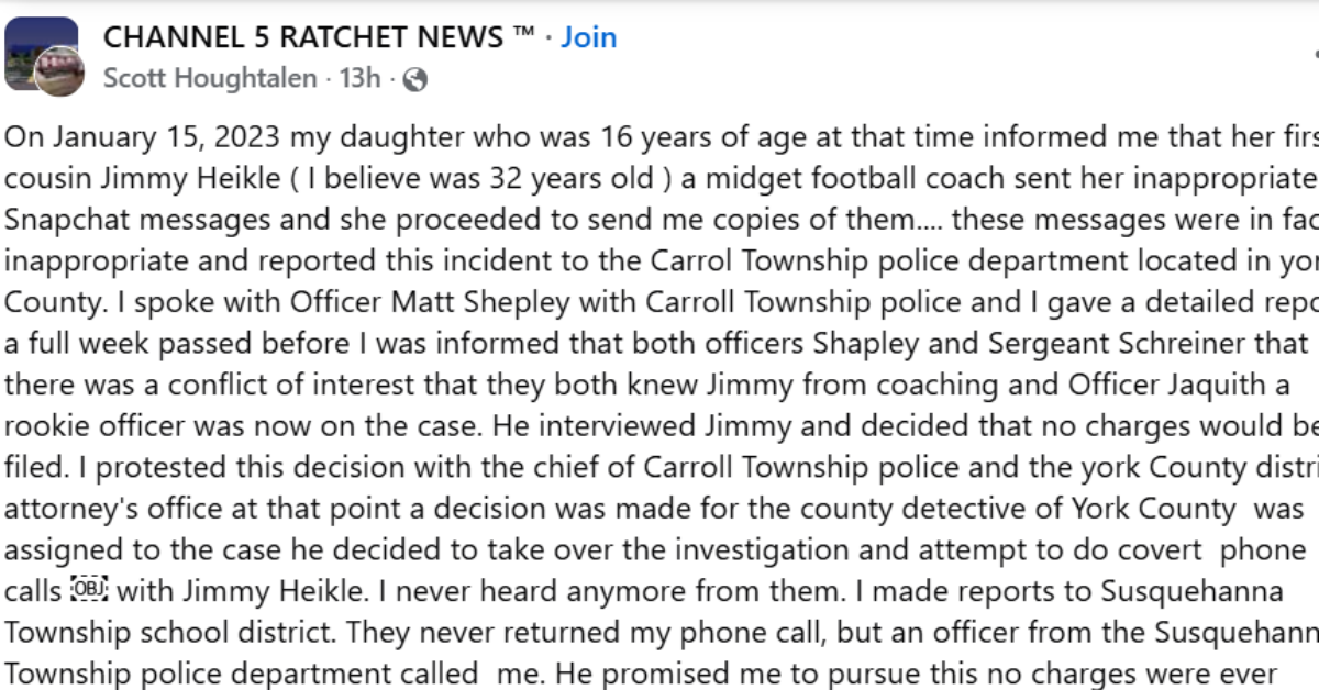Father Fights for Justice After Inappropriate Snapchat Incident Involving Cousin Coach